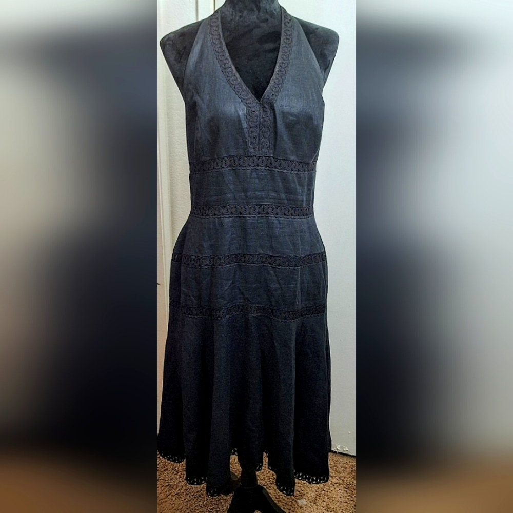 Maggy London Black Backless Dress